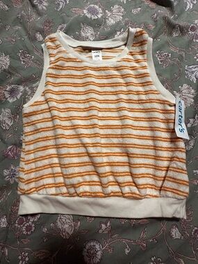 Girl's Knit Terry Tank Top size 7 NWT